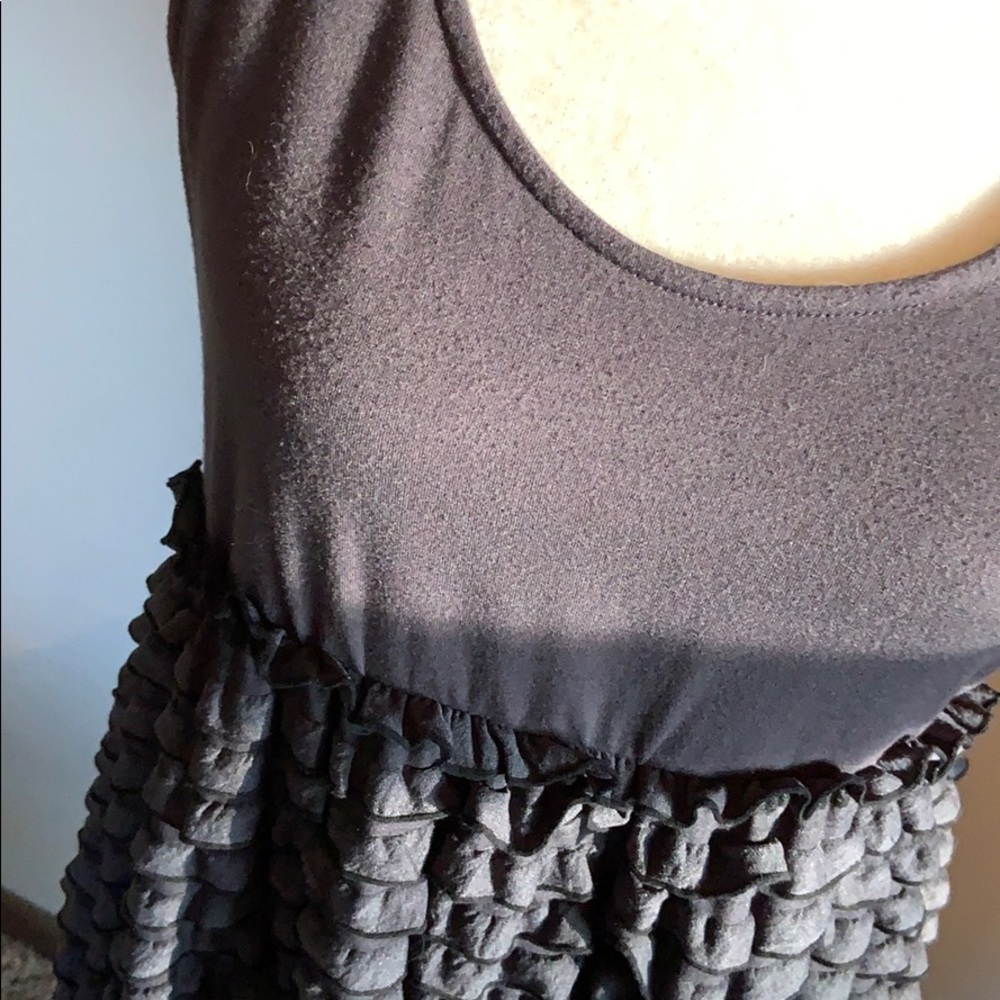 Black Ruffle Dress - Picture 2 of 4